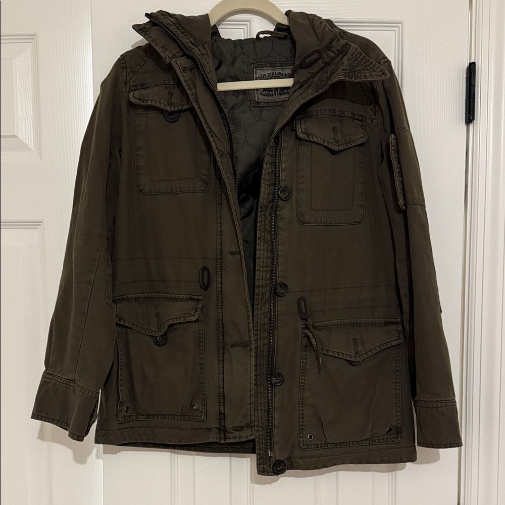 Levi's Dark Olive Military Field Jacket